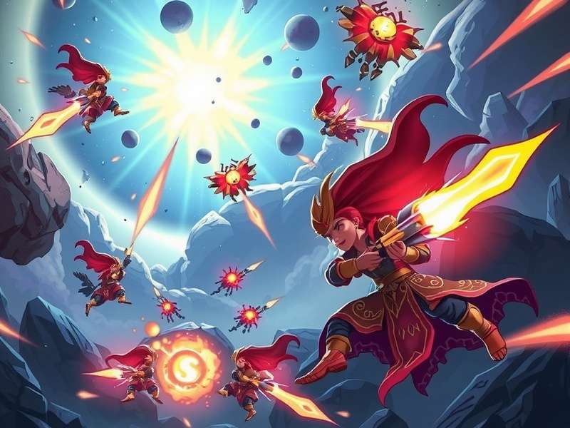 Vasco Nebula Burst gameplay showing Indian-inspired weapons and settings