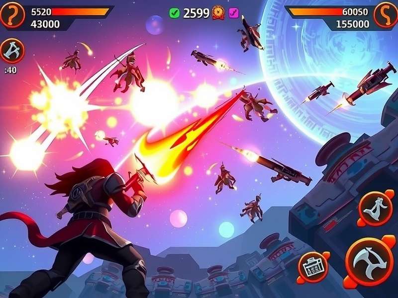 Vasco Nebula Burst game artwork showing cosmic battles